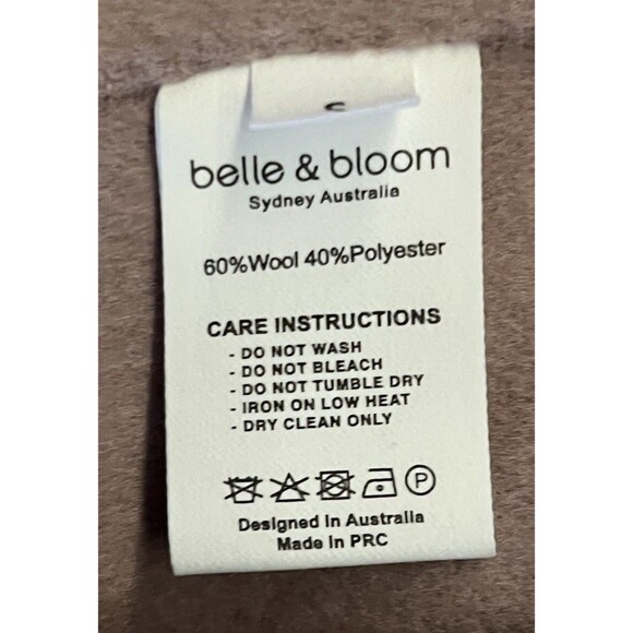 Belle & Bloom Women's Small Better Off Military Peacoat Short Double Breasted - Picture 8 of 8